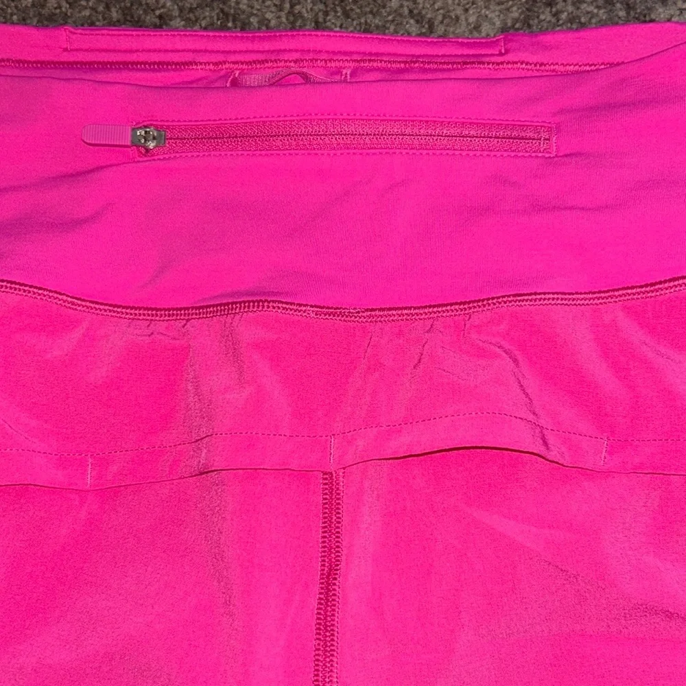 Lululemon Fast & Free High-Rise Classic Fit Split Shorts Size 12 Gorgeous pink - Picture 3 of 4